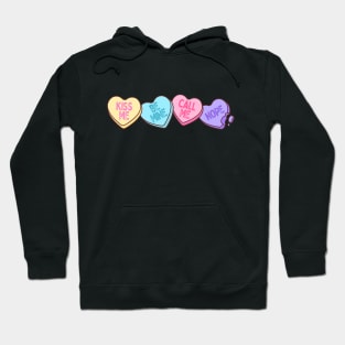 Valentine's Da6 Sweetheart Candies Conversation Candies Hoodie